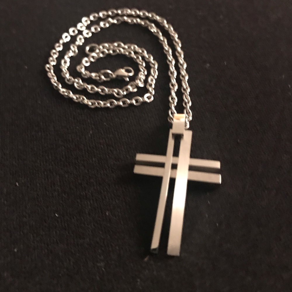 Brand New, Contemporary Cross Necklace